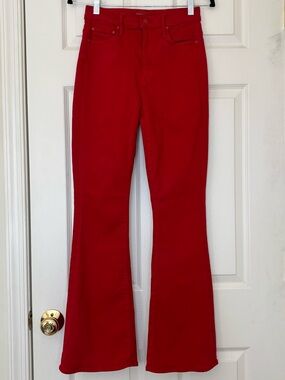 MOTHER Cotton Blend High Waisted Weekender Skimp Jeans